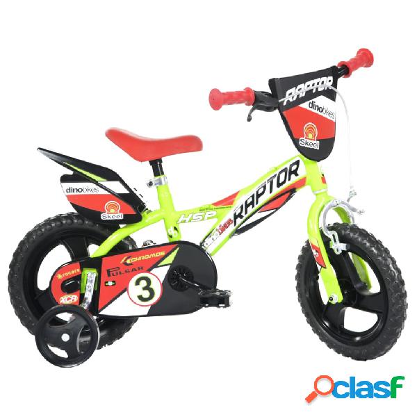 Dino Bikes Bicicletta per Bambini Raptor Giallo Fluorescente