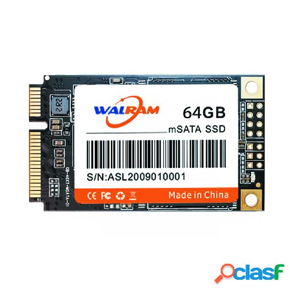 Disco rigido SSD Walram mSATA3.0 64G 128G 256G 512G 1T 3D