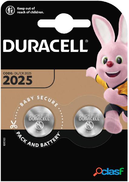 Duracell Elektro 2025 Batteria a bottone CR 2025 Litio 165