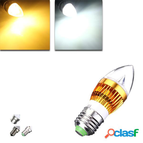 E27 E14 B22 E12 4.5W LED Lampadina Candela Lampadario