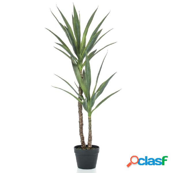 Emerald Yucca Artificiale 110 cm in Vaso