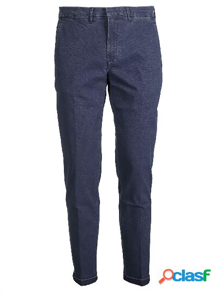 FAY PANTALONI UOMO NTM8638187LQUWU209 COTONE BLU