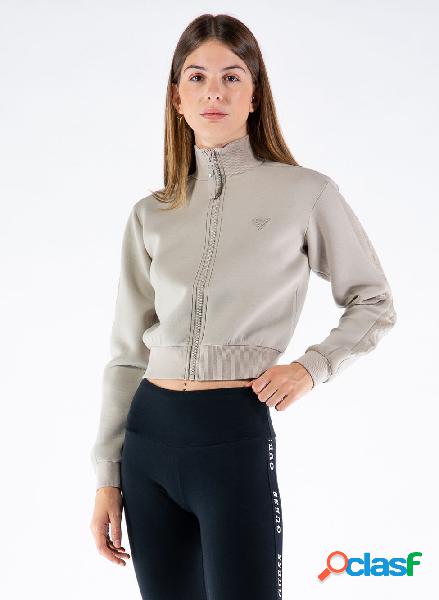 FELPA CHIUSURA CON ZIP FASCIA LOGO