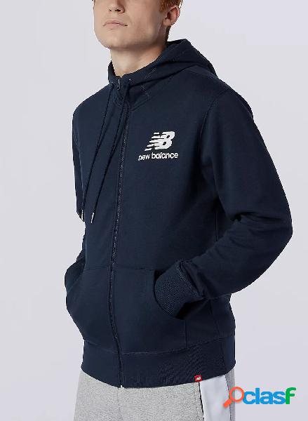 FELPA FULL ZIP ESSENTIALS LOGO