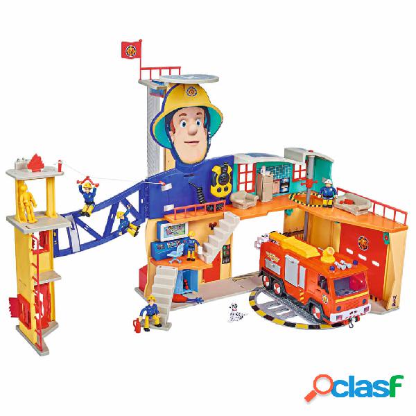 Fireman Sam Set Gioco Caserma dei Pompieri Multicolore