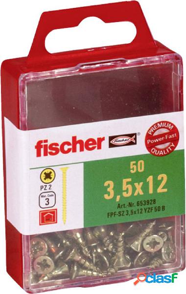 Fischer 653928 Viti testa svasata 3.5 mm 12 mm A croce