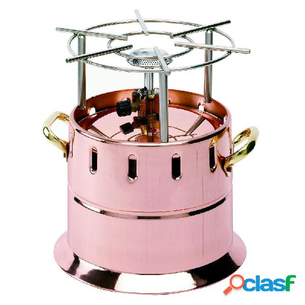 Flambeau In Rame Martellato a Gas Ø26xh30 cm