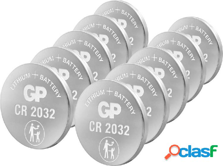 GP Batteries GPCR2032-2CPU10 Batteria a bottone CR 2032