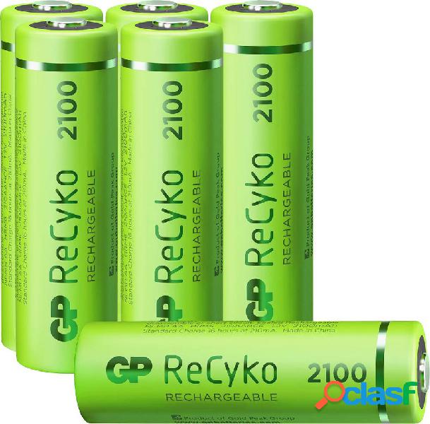 GP Batteries ReCyko+ HR06 4+2 gratis Batteria ricaricabile