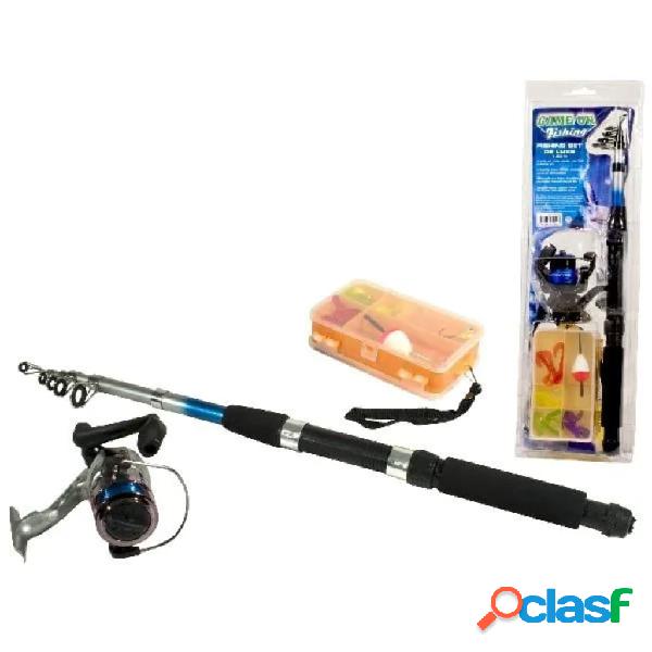 Game on Fishing Canna da Pesca Telescopica Giocattolo 2,1 m