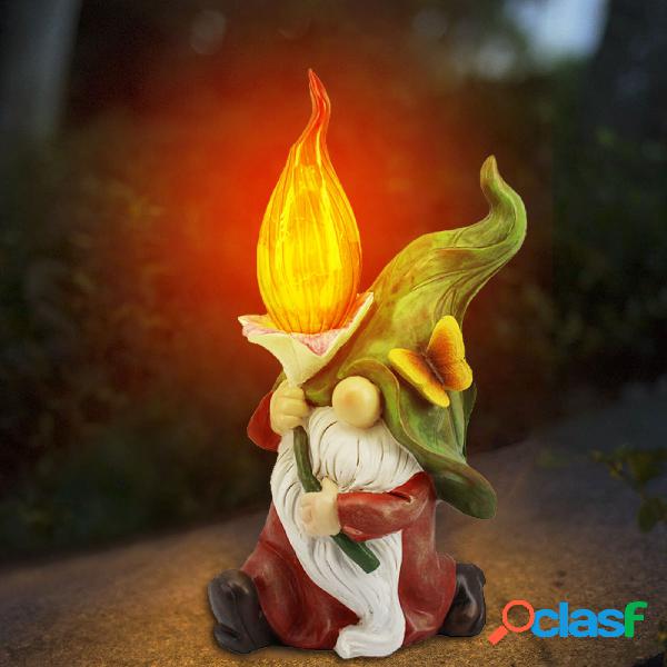 Garden Gnome Light Deco solare Statue Gnome Decorazioni