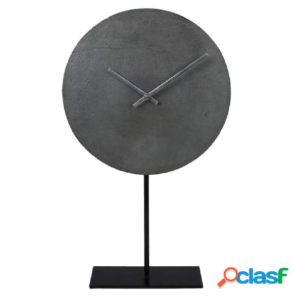 Gifts Amsterdam Orologio con Base Merkur Alluminio Grigio