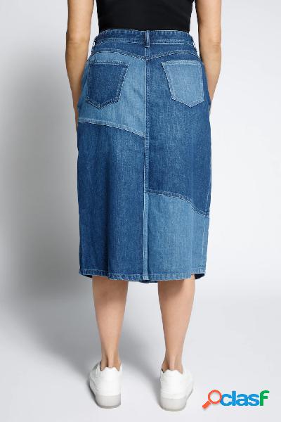 Gonna di jeans, Donna, Viola, Taglia: 52/54, Cotone, Ulla