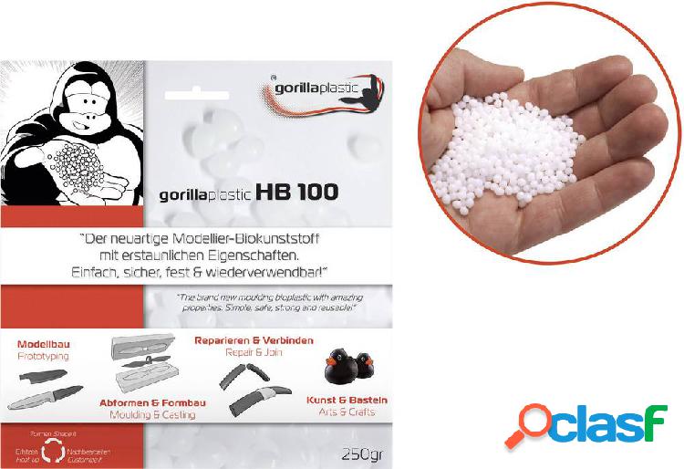 Gorilla Plastic HB100 Perline di modellazione Bianco 250 g