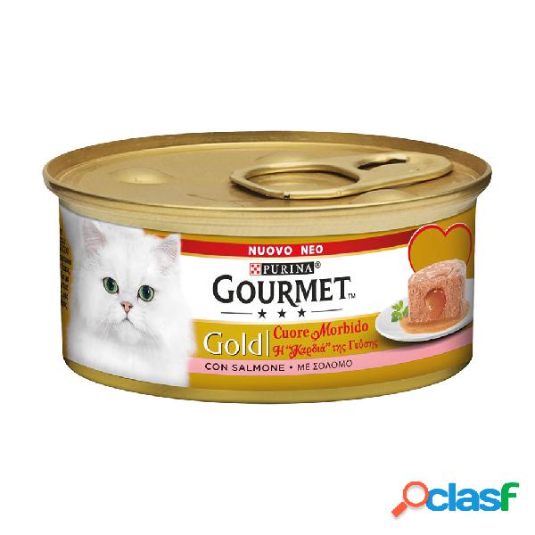 Gourmet Gold Cuore Morbido Cat Adult con Salmone 85 gr