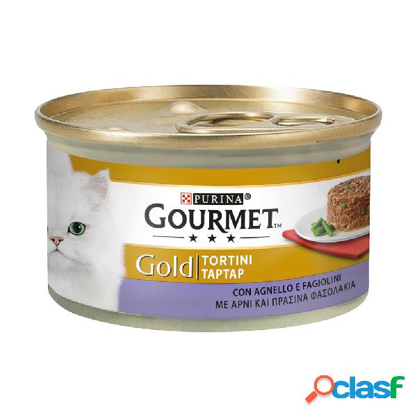 Gourmet Gold Tortini Cat Adult con Agnello e Fagiolini 85 gr