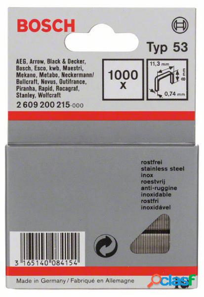 Graffe a filo fine tipo 53 1000 pz. Bosch Accessories