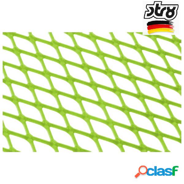 Griglia racing 30 x 30 maglia fine verde fluo tuning rete