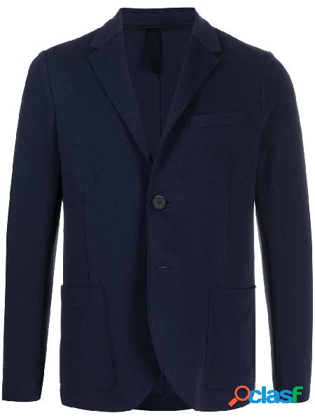 HARRIS WHARF LONDON BLAZER UOMO C8G22PBR358 COTONE BLU