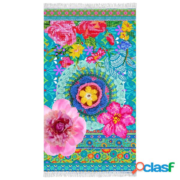 Happiness Telo da Spiaggia ADVENTURES 100x180 cm Multicolore