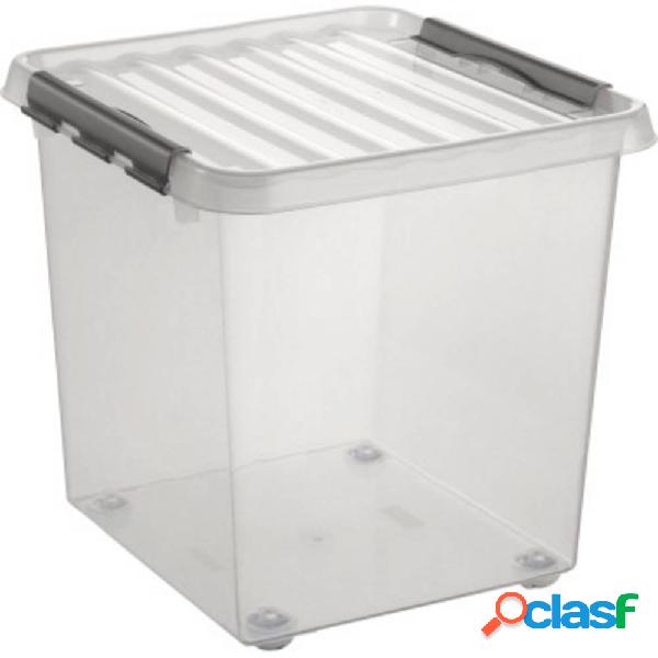 Helit Contenitore multiuso Q-line Trasparente 38 l (L x A x