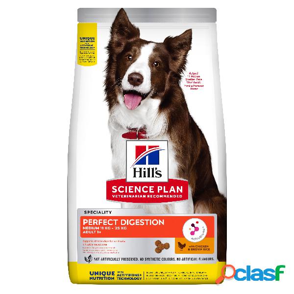 Hills Science Plan Dog Perfect Digestion Medium Adult 1+ con