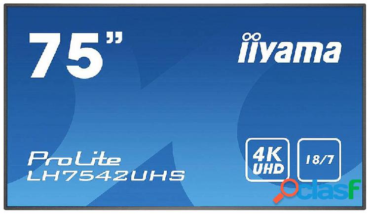 Iiyama ProLite LH7542UHS-B3 Display Digital Signage ERP: G