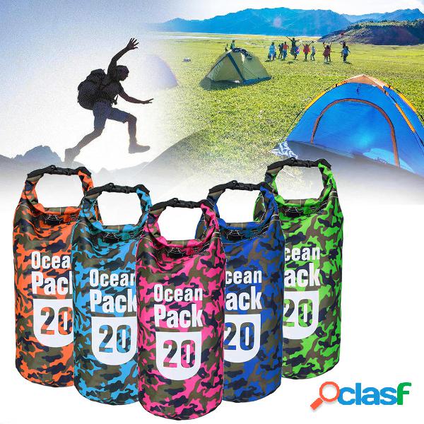 Impermeabile 20 litri Borsa campeggio Deposito Rafting a