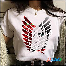 Inspired by Attack on Titan Cosplay Anime Cartoon Polyester