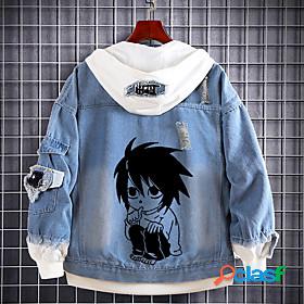 Inspired by Death Note L.Lawliet Cloth Demin Anime Cartoon