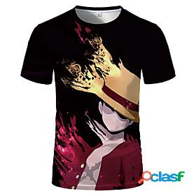 Inspired by One Piece Monkey D. Luffy Terylene T-shirt 3D