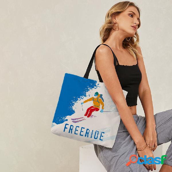 Inverno 2022 Carino Panda Stampa Borsa Donna Uomo Shopping