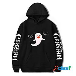 Ispirato da Impatto Genshin hutao Felpa con cappuccio Anime