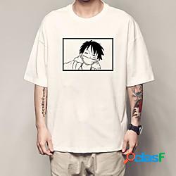 Ispirato da One Piece Monkey D.Rufy Maglietta Anime 100%