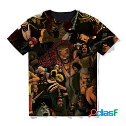 Ispirato da One Piece Monkey D.Rufy Maglietta Cartone