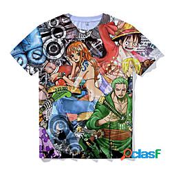 Ispirato da One Piece Nami Maglietta Cartone animato 100%