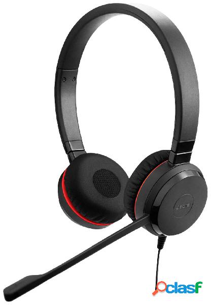 Jabra Evolve 30 II MS stereo Telefono Cuffie On Ear via cavo