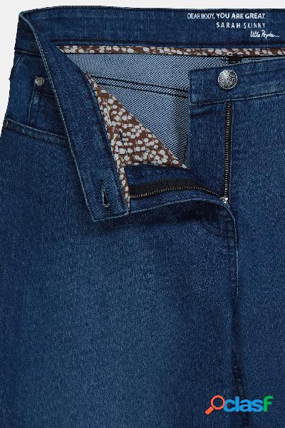 Jeans Sarah, cinque tasche, tessuto elasticizzato, taglio