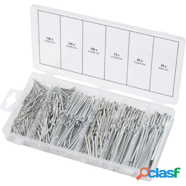 KS Tools Assortimento di Coppiglie 555 pz