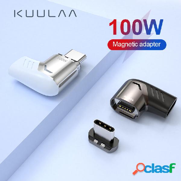 KUULAA 100W / 5A USB Type C Adattatore magnetico luce a led