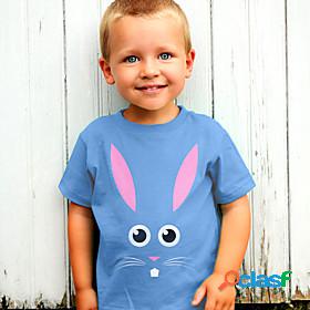 Kids Boys T shirt Easter Short Sleeve 3D Print Rabbit Bunny