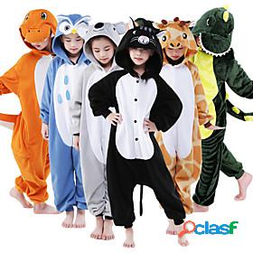 Kids Kigurumi Pajamas Animal Giraffe Onesie Pajamas Flannel