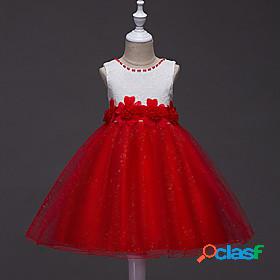 Kids Little Dress Girls Geometric Party Wedding Performance