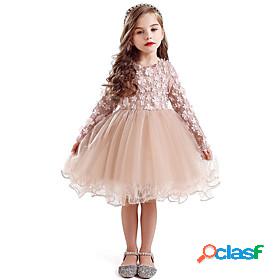 Kids Little Girls Dress Mesh Casual Tulle Dress Floral
