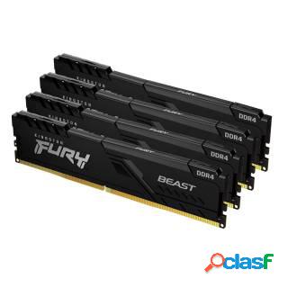 Kingston Fury Beast 128GB Kit 4x32GB DDR4 3200MHz CL16