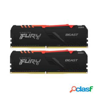 Kingston Fury Beast RGB 16GB Kit 2x8GB DDR4 3200MHz CL16