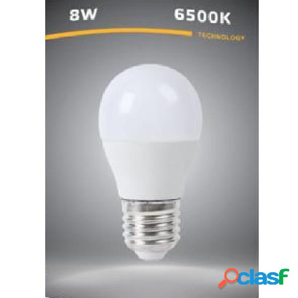 LAMPADINA LED E27 G45 8 WATT 15D BULBO LUCE BIANCO CALDO