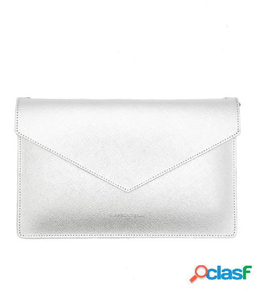 LANCASTER PARIS POCHETTE DONNA 22203ARGENT PELLE ARGENTO