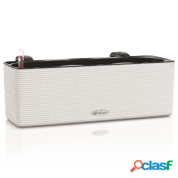 LECHUZA Fioriera CUBE color triple con Supporti Bianca 13680