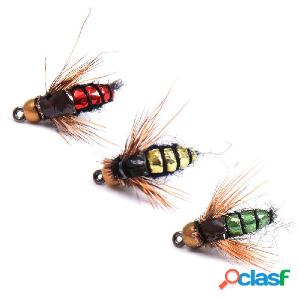 LEO 40 pz / lotto Fly TORCIA esca set esche artificiali per